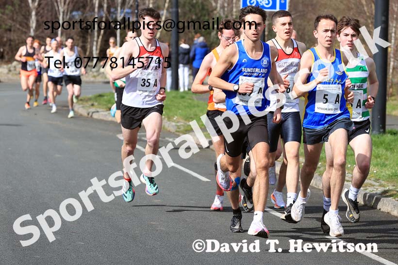 Senior mens 2024 Elswick Harriers Good Friday Relays, Newburn, Newcastle Upon Tyne  Photo: David T. Hewitson/Sports for All Pics